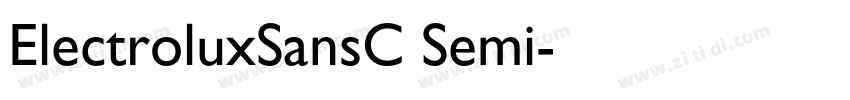ElectroluxSansC Semi字体转换 ElectroluxSansC Semi字体转换